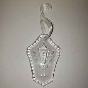 Vintage Waterford Crystal Christmas Ornament, 1984